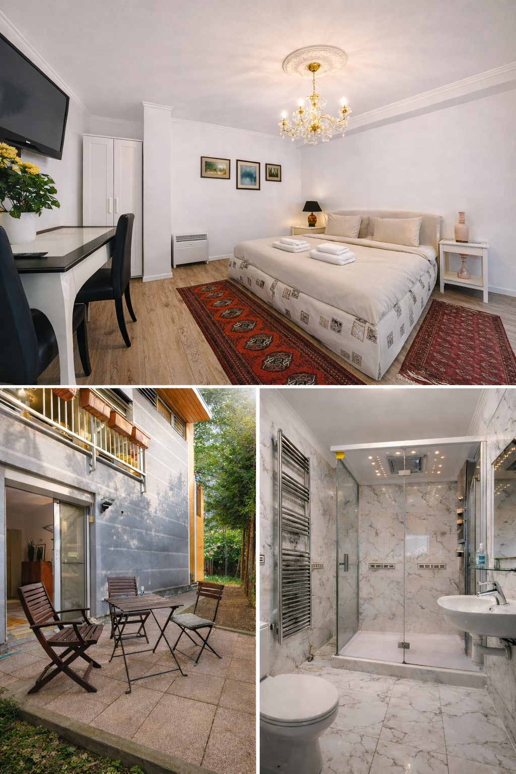 Garden Studio — bedroom and terrace